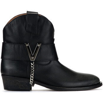 Zapatos Mujer Low boots Via Roma 15 Bajo tejano  negro Otros