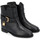 Zapatos Mujer Low boots Via Roma 15 Botín  en piel negra con candado Otros