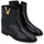 Zapatos Mujer Low boots Via Roma 15 Botín  negro con V metálica facetada Otros