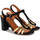 Zapatos Mujer Sandalias Chie Mihara Sandalia de tacón  Babi negro y dorado Otros