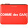 Bolsos Cartera Comme Des Garcons Sobre Comme Des Garçons Wallet Huge Logo en piel roja Otros