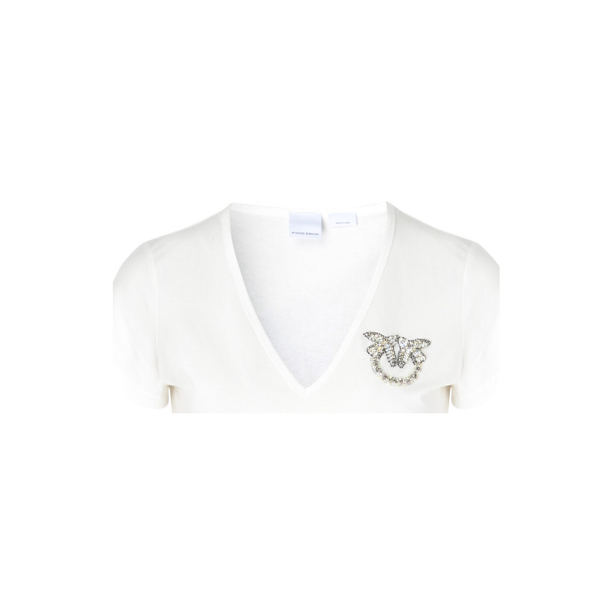textil Mujer Tops y Camisetas Pinko Camiseta  blanco con logotipo brillante Otros