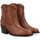 Zapatos Mujer Low boots Via Roma 15 Botín tejano  en piel marrón Otros