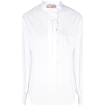 textil Mujer Camisas Twin Set Camisa  abullonada en algodón blanco Otros