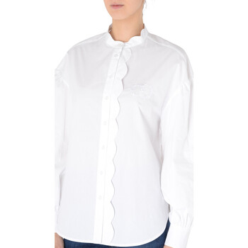 Twin Set Camisa  abullonada en algodón blanco Otros