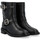 Zapatos Mujer Low boots Via Roma 15 Bikers  modelo 4185 en cuero negro Otros
