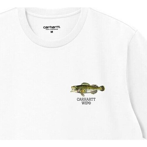 textil Hombre Camisetas manga corta Carhartt - Camiseta SS Fish Blanco