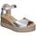 Zapatos Mujer Sandalias Pitillos 5521 Plata