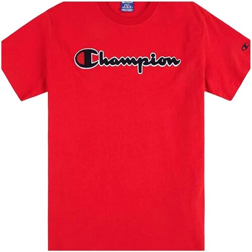 textil Hombre Tops y Camisetas Champion -SCRIPT LOGO 213521 - Negro Beige