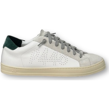 Zapatos Hombre Deportivas Moda P448 CORJOHN WHITE/GREEN Blanco