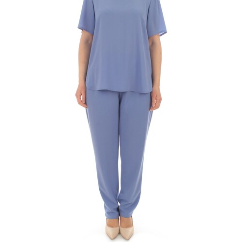 textil Mujer Pantalones con 5 bolsillos Gigliorosso 24004 Azul
