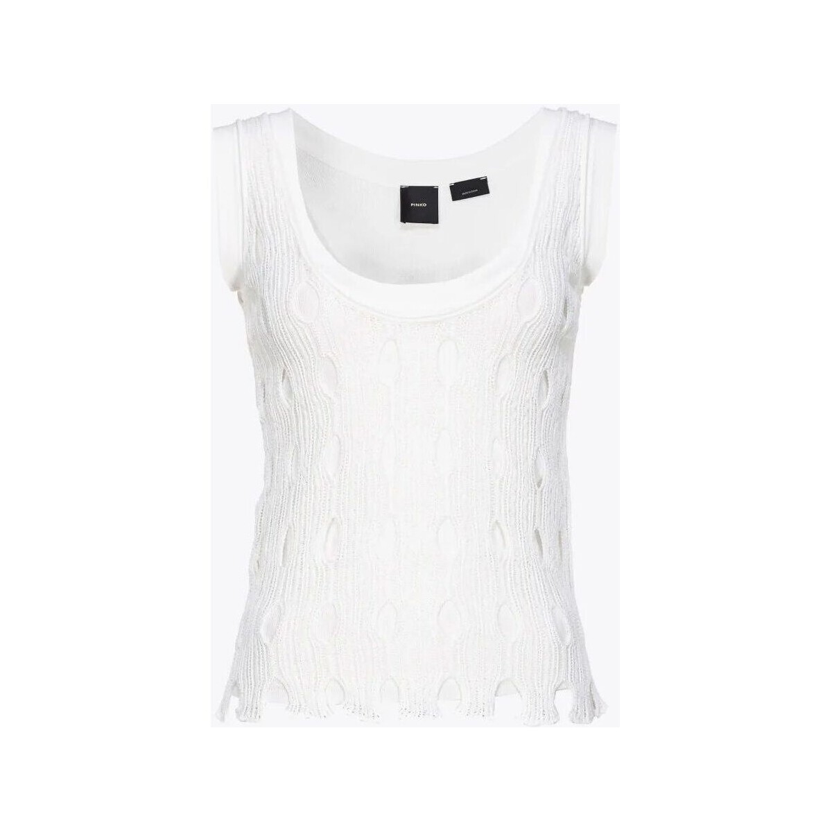 textil Mujer Camisetas sin mangas Pinko RAMBO 103468 A1UN-Z04 Blanco
