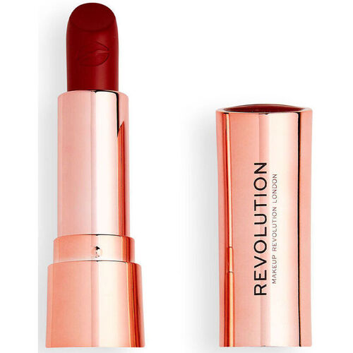 Belleza Mujer Pintalabios Revolution Make Up Satin Kiss Lipstick ruby 
