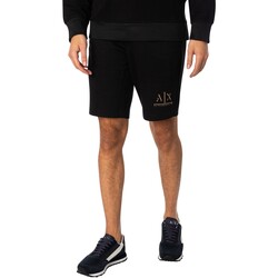 textil Hombre Shorts / Bermudas EAX Shorts Deportivos Con Logo Cruzado Negro
