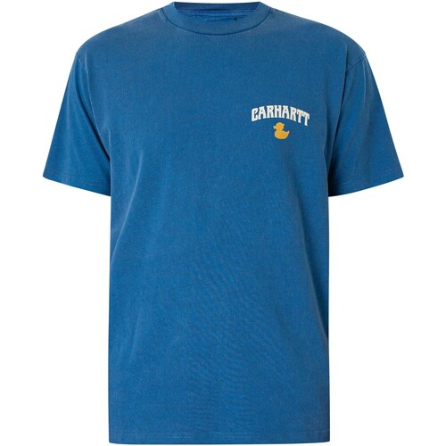 textil Hombre Camisetas manga corta Carhartt Camiseta Duckin Azul