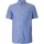 textil Hombre Camisas manga corta Gant Camisa Regular De Manga Corta De Lino Y Algodón Azul
