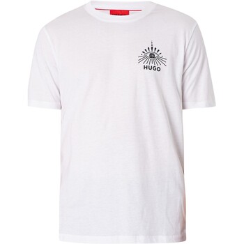 textil Hombre Camisetas manga corta BOSS Camiseta Gráfica Dedico Blanco