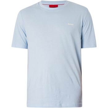 textil Hombre Camisetas manga corta BOSS Camiseta Con Logo En El Pecho Dero222 Azul