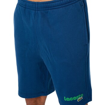 Lacoste Pantalones Cortos Deportivos De Marca Azul