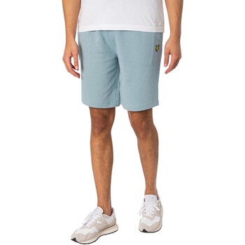 textil Hombre Shorts / Bermudas Lyle & Scott Pantalones Cortos Con Logo Azul