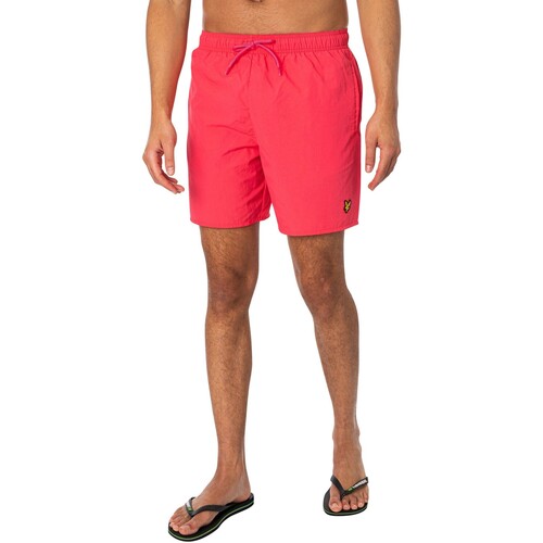 textil Hombre Bañadores Lyle & Scott Pantalones Cortos De Baño Lisos Rosa