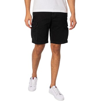 textil Hombre Shorts / Bermudas Tommy Jeans Shorts Cargo Rectos Ethan Negro