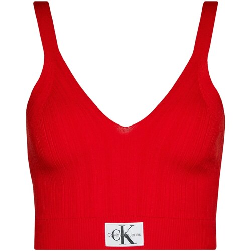 textil Mujer Tops / Blusas Calvin Klein Jeans J20J223152 Rojo