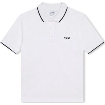 textil Niño Camisetas manga larga BOSS J25P26 Blanco