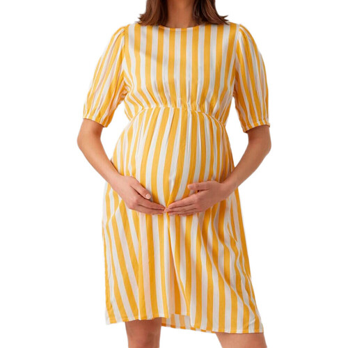 textil Mujer Vestidos cortos Mamalicious  Amarillo