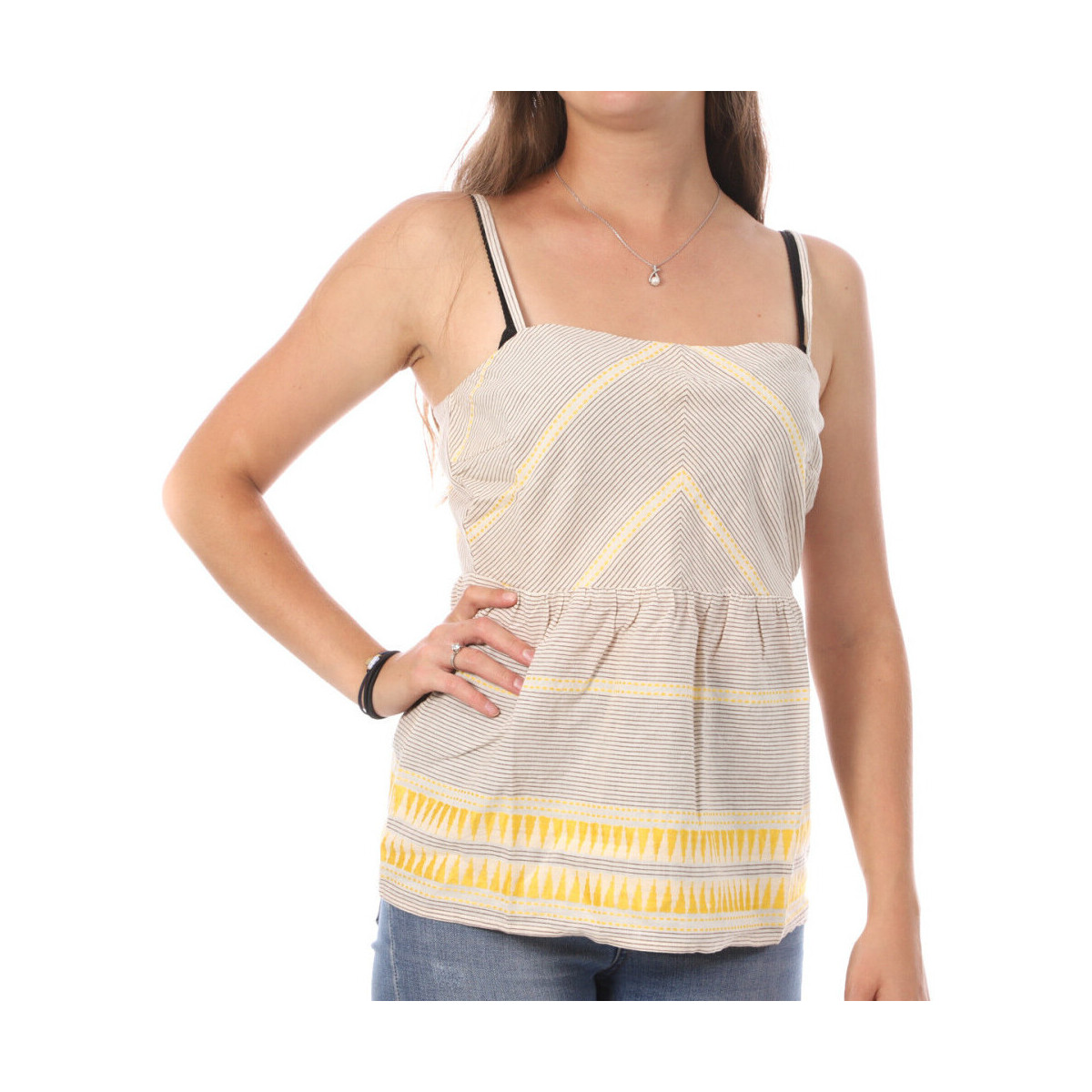 textil Mujer Tops y Camisetas Vila  Beige