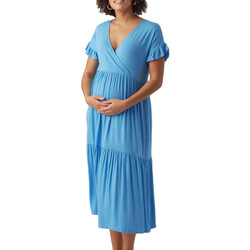 textil Mujer Vestidos largos Mamalicious  Azul