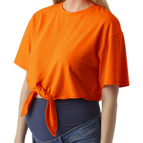 textil Mujer Tops y Camisetas Mamalicious  Naranja