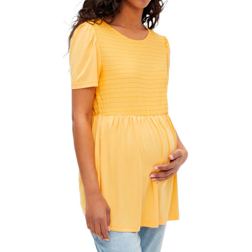 textil Mujer Tops / Blusas Mamalicious  Amarillo