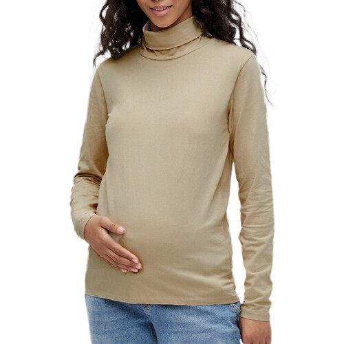 textil Mujer Tops y Camisetas Mamalicious  Beige