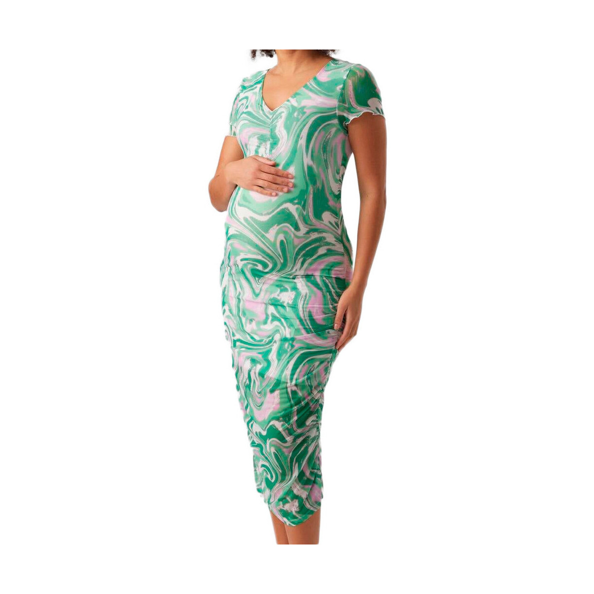textil Mujer Vestidos largos Mamalicious  Verde