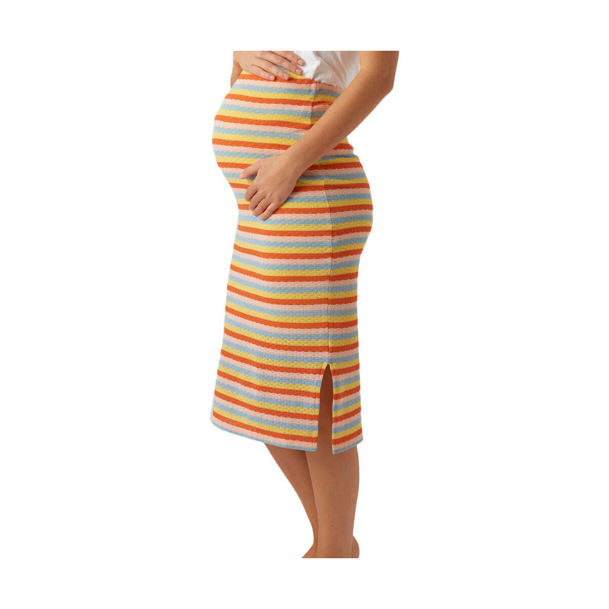 textil Mujer Faldas Mamalicious  Amarillo
