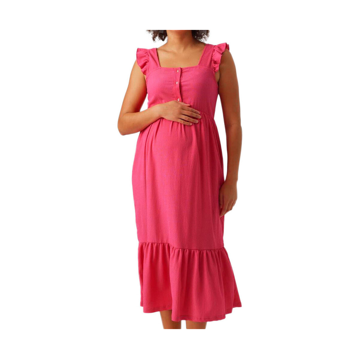 textil Mujer Vestidos Mamalicious  Rosa