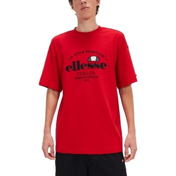 textil Hombre Camisetas manga corta Ellesse  Rojo