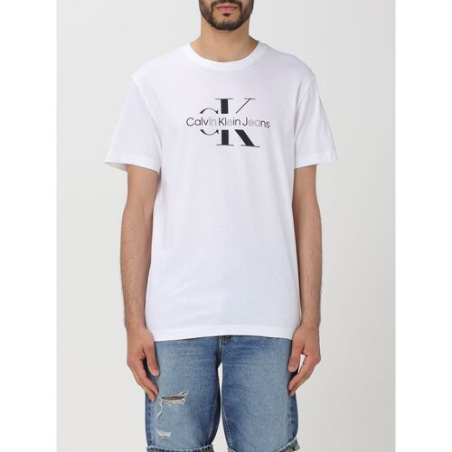 textil Hombre Tops y Camisetas Calvin Klein Jeans J30J325190 YAF Blanco