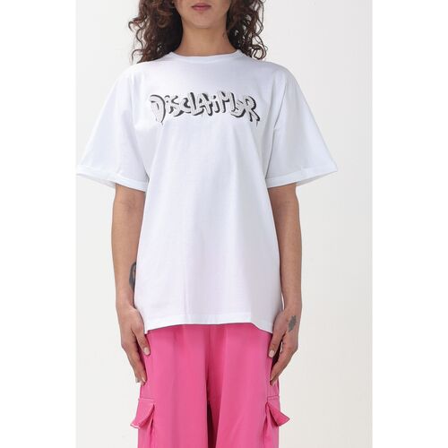 textil Mujer Tops y Camisetas Disclaimer 24EDS54316 BIANCO Blanco