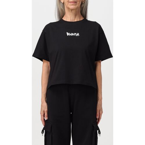 textil Mujer Tops y Camisetas Disclaimer 24EDS54303 NERO/BIANCO Negro