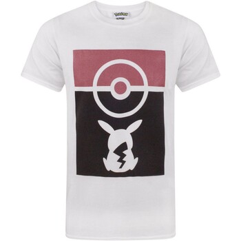 textil Hombre Camisetas manga larga Pokemon NS4135 Blanco