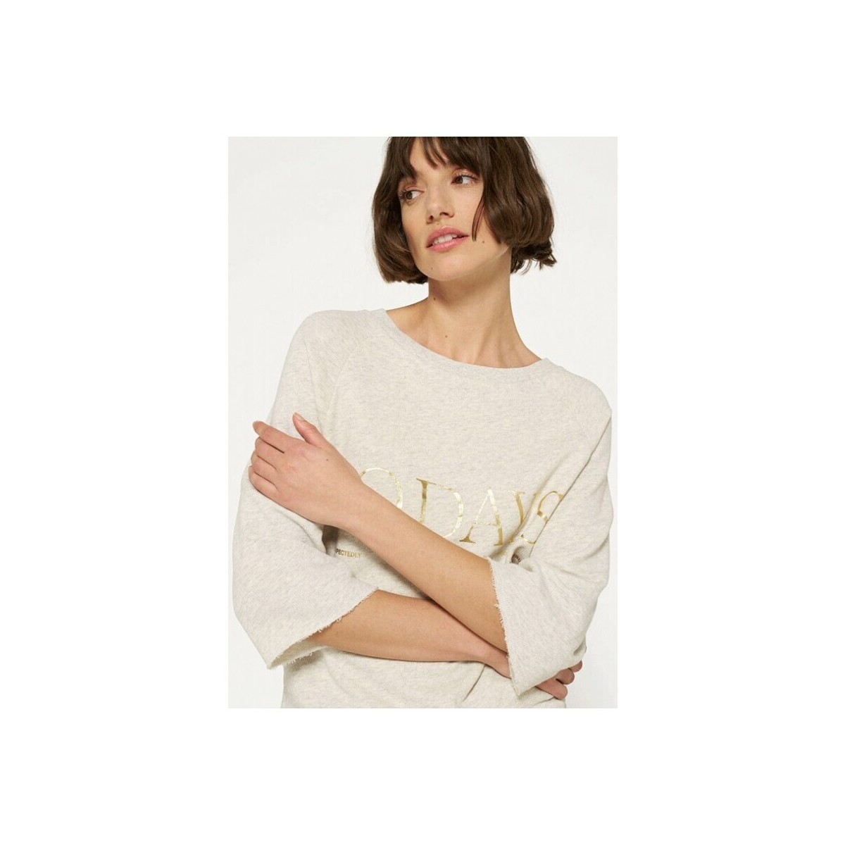 textil Mujer Camisetas manga corta 10 Days Beach Sweater Soft White Multicolor