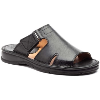 Zapatos Hombre Sandalias Route 83 Sandalias confort de piel negras by Negro