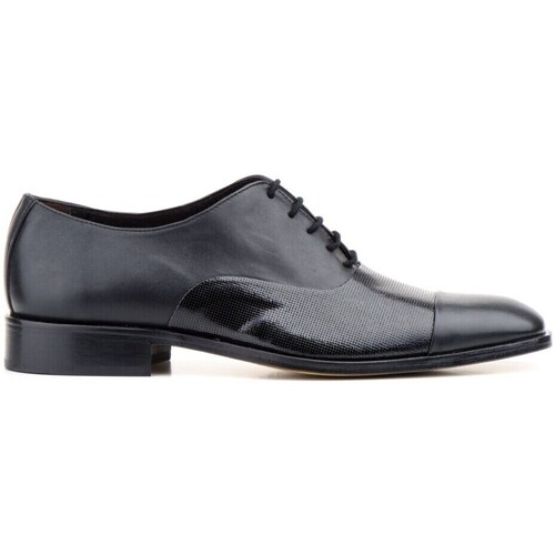 Zapatos Hombre Derbie & Richelieu Nikkoe Shoes For Men Zapatos de Vestir de piel negros by Negro