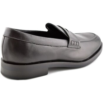 Casual Zapatos Mocasines negros de piel by Negro