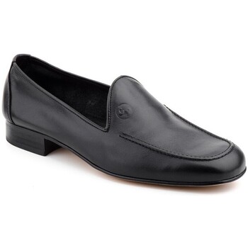 Nikkoe Shoes For Men Mocasines de hombre de piel negros by Negro
