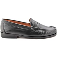 Zapatos Hombre Mocasín Latino Mocasines Clásicos negros de piel by Negro