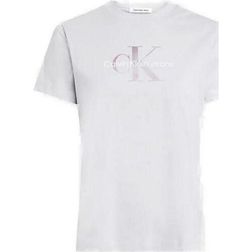 textil Mujer Camisetas manga corta Calvin Klein Jeans J20J223264 Blanco