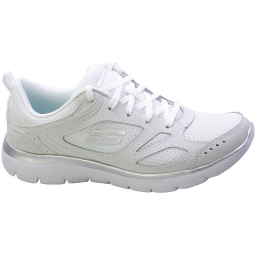 Zapatos Mujer Zapatillas bajas Skechers Sneakers Donna Bianco Summits Suited 12982wsl Blanco